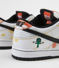 Nike SB 'Raygun Tie-Dye' Dunk Low Pro Shoes - White / Black - Orange Flash - Del Sol thumbnail