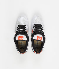 Nike SB 'Raygun Tie-Dye' Dunk Low Pro Shoes - White / Black - Orange Flash - Del Sol thumbnail