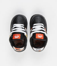Nike SB 'Raygun Tie-Dye' Dunk Low Pro (Toddler) Shoes - Black / Black - Orange Flash thumbnail