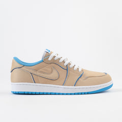 Nike SB x Air Jordan 1 Low Shoes - Desert Ore / Royal Blue - Dark Powder Blue