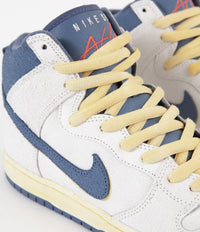 Nike SB x Atlas Dunk High Pro QS Shoes - Sail / Ocean Fog - Track Red - White thumbnail