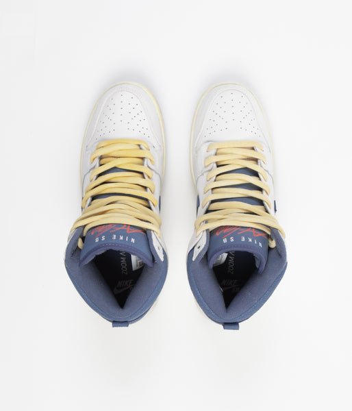 Nike SB x Atlas Dunk High Pro QS Shoes - Sail / Ocean Fog - Track 