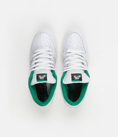 Nike SB x Ben-G Dunk Low OG 2 Shoes - White / White - Lucid Green - Sail