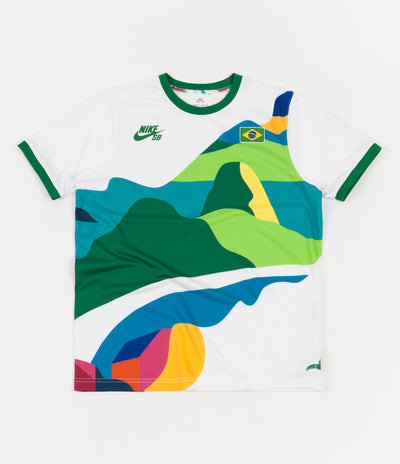 Nike SB x Parra 'Brazil Federation Kit' Jersey - White / Clover