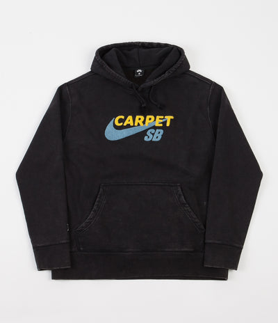 Nike SB x Carpet Company Skate Hoodie - Black / Black / Speed Yellow