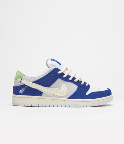 Nike SB x Fly Streetwear Dunk Low Pro Shoes - Game Royal / Sail / Grey Fog