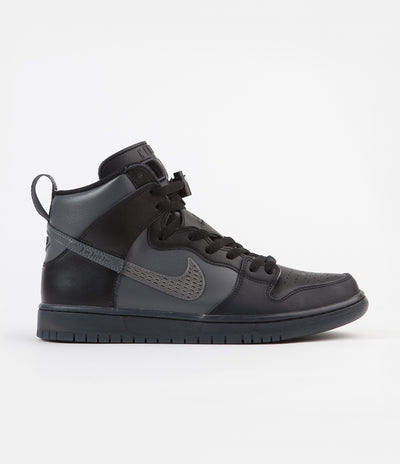 Nike SB x FPAR Dunk High Pro Premium Shoes - Black / Dark Grey - Black