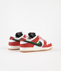 Nike SB x Frame Skate Dunk Low Pro 'Habibi' Shoes - Chile Red / Black - White - Lucky Green thumbnail