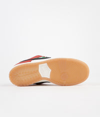 Nike SB x Frame Skate Dunk Low Pro 'Habibi' Shoes - Chile Red / Black - White - Lucky Green thumbnail