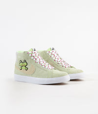 Nike SB x Frog Skateboards Blazer Mid Shoes - Light Liquid Lime / Lawn - White - Light Crimson thumbnail