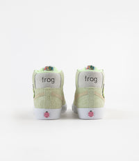 Nike SB x Frog Skateboards Blazer Mid Shoes - Light Liquid Lime / Lawn - White - Light Crimson thumbnail