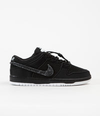 Nike SB x Gnarhunters Dunk Low Pro Shoes - Black / Black - White thumbnail