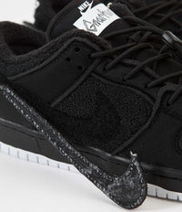 Nike SB x Gnarhunters Dunk Low Pro Shoes - Black / Black - White thumbnail