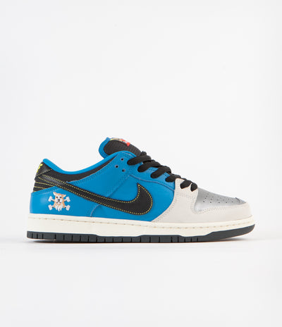 Nike SB x Instant Dunk Low Pro QS 2 Shoes - Blue Hero / Black - Pale Ivory