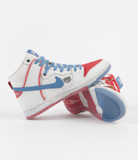 Nike SB x Ishod Wair x Magnus Walker Dunk High 911 Shoes - Sail / Blue Beyond - Track Red thumbnail