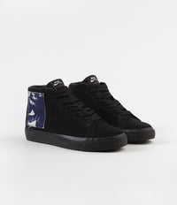 Nike SB x Isle Blazer Mid Shoes - Black / Black - Sail - Blue Void thumbnail