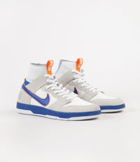 Nike SB x Medicom Dunk High Elite QS Shoes - White / College Blue - White - Gold Post thumbnail