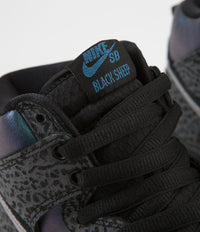 Nike SB x NBA Dunk High Pro 'Black Sheep' Shoes - Black / Black - Dark Grey - Metallic Silver thumbnail
