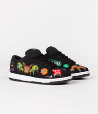 Nike SB x Neckface Dunk Low Pro Shoes - Black / White - Multicolour thumbnail