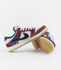 Nike SB x Parra Dunk Low Pro Shoes - Fireberry / Black thumbnail