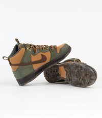 Nike SB x Pass~Port Dunk High Pro Shoes - Carbon Green / Cider - Wheat Gold thumbnail