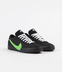 Nike SB x Poets Bruin Shoes - Black / Voltage Green - White thumbnail