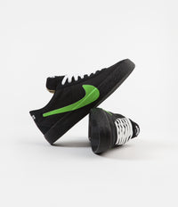 Nike SB x Poets Bruin Shoes - Black / Voltage Green - White thumbnail