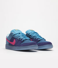 Nike SB x Run The Jewels Dunk Low Shoes - Deep Royal Blue / Active Pink - Blue Chill thumbnail