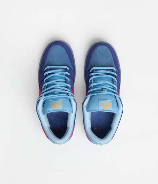 Nike SB x Run The Jewels Dunk Low Shoes - Deep Royal Blue 