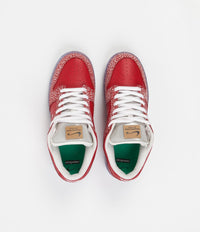 Nike SB x Stingwater Dunk Low OG Shoes - Chile Red / Clear - White - Sail thumbnail
