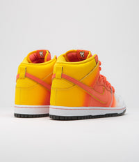 Nike SB Dunk High Pro Shoes - Amarillo / Orange - White - Black thumbnail