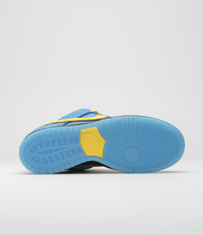 Nike SB x Powerpuff Girls Dunk Low Pro 'Bubbles' Shoes - Blue Chill / Deep Royal Blue - Active Pink