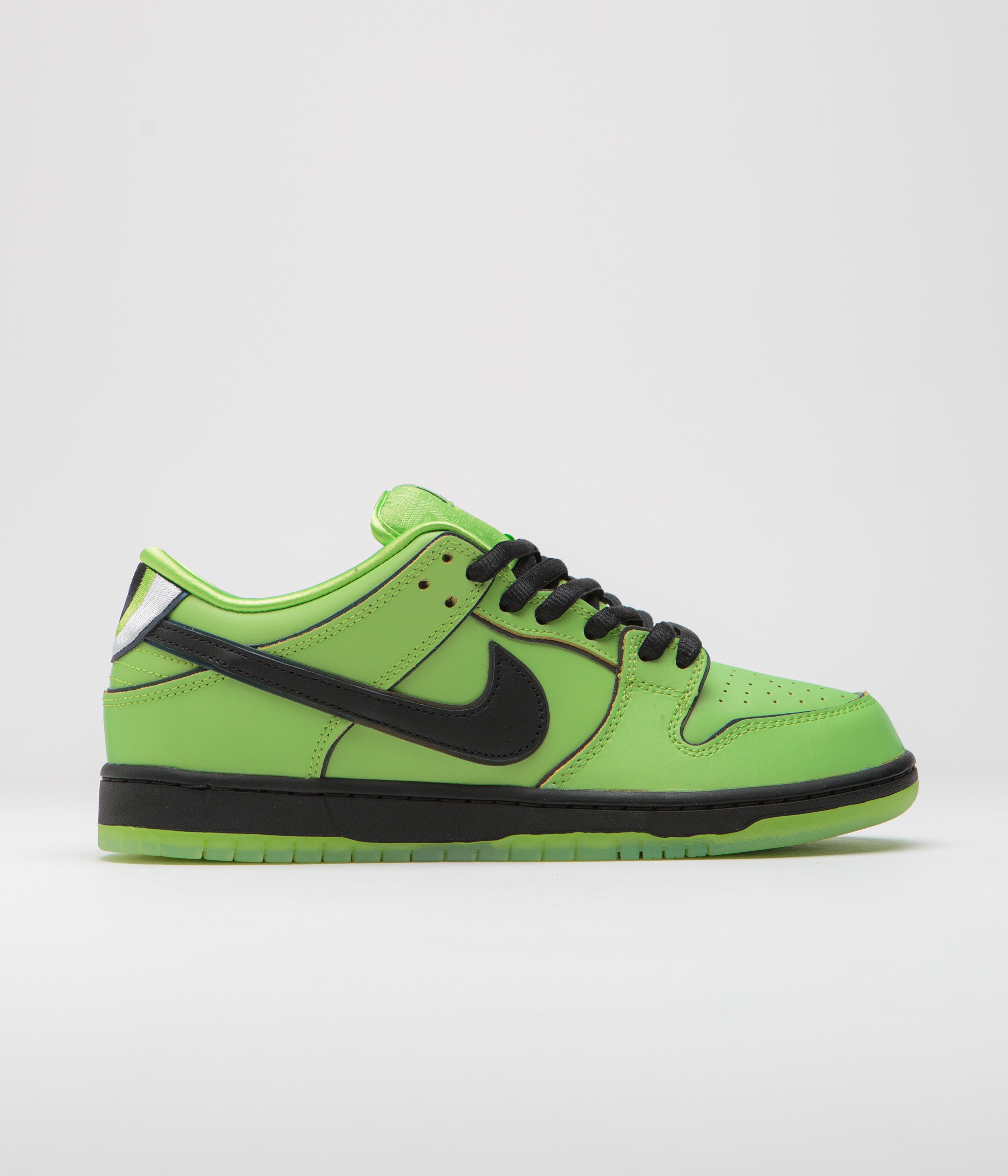 Nike SB x Powerpuff Girls Dunk Low Pro 'Buttercup' Shoes - Mean Green ...