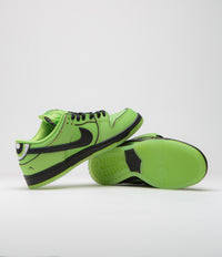 Nike SB x Powerpuff Girls Dunk Low Pro 'Buttercup' Shoes - Mean Green / Black - Lotus Pink thumbnail