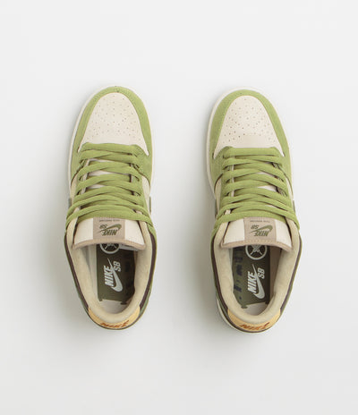 Nike SB x Yuto Horigome Dunk Low Pro Shoes - Asparagus / Legion Green - Light Khaki