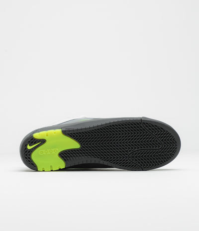 Nike SB Air Max Ishod Shoes in Black and Neon Yellow and Anthracite - Light Graphite