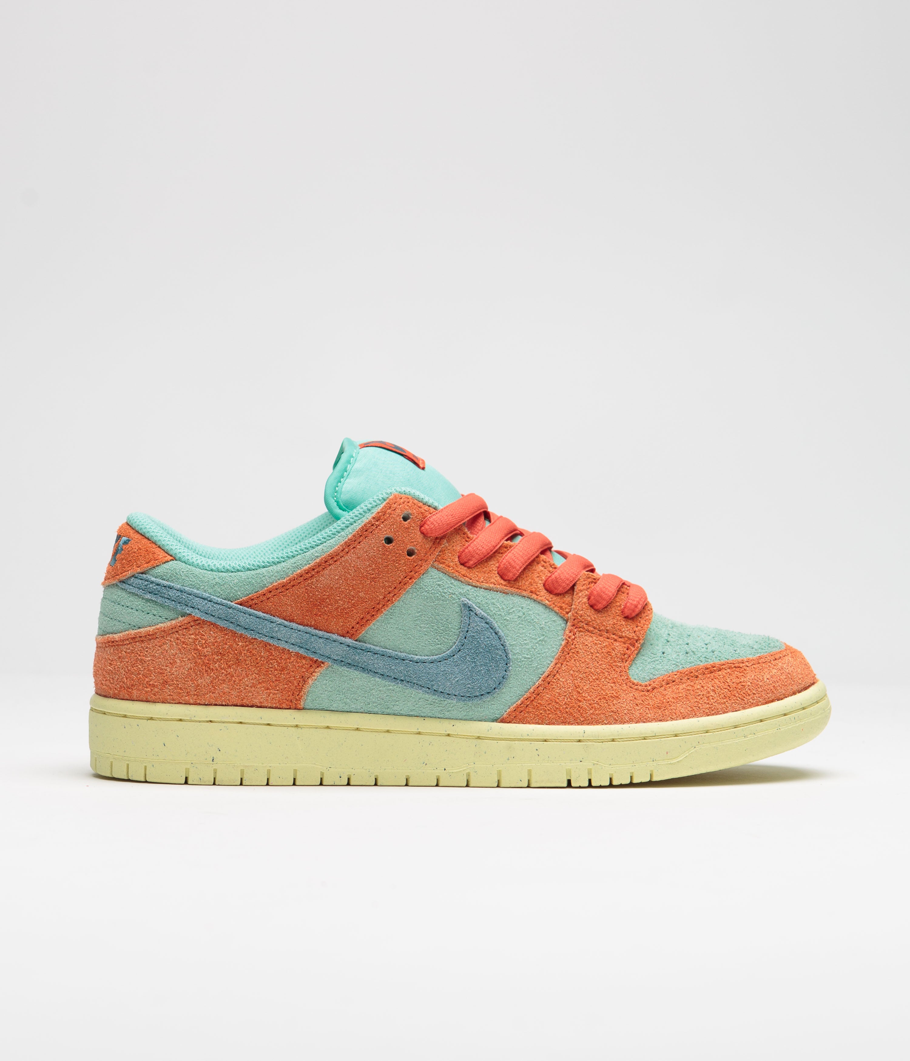 Nike SB Dunk Low Pro Premium Shoes Orange Noise Aqua Emerald Rise Orange