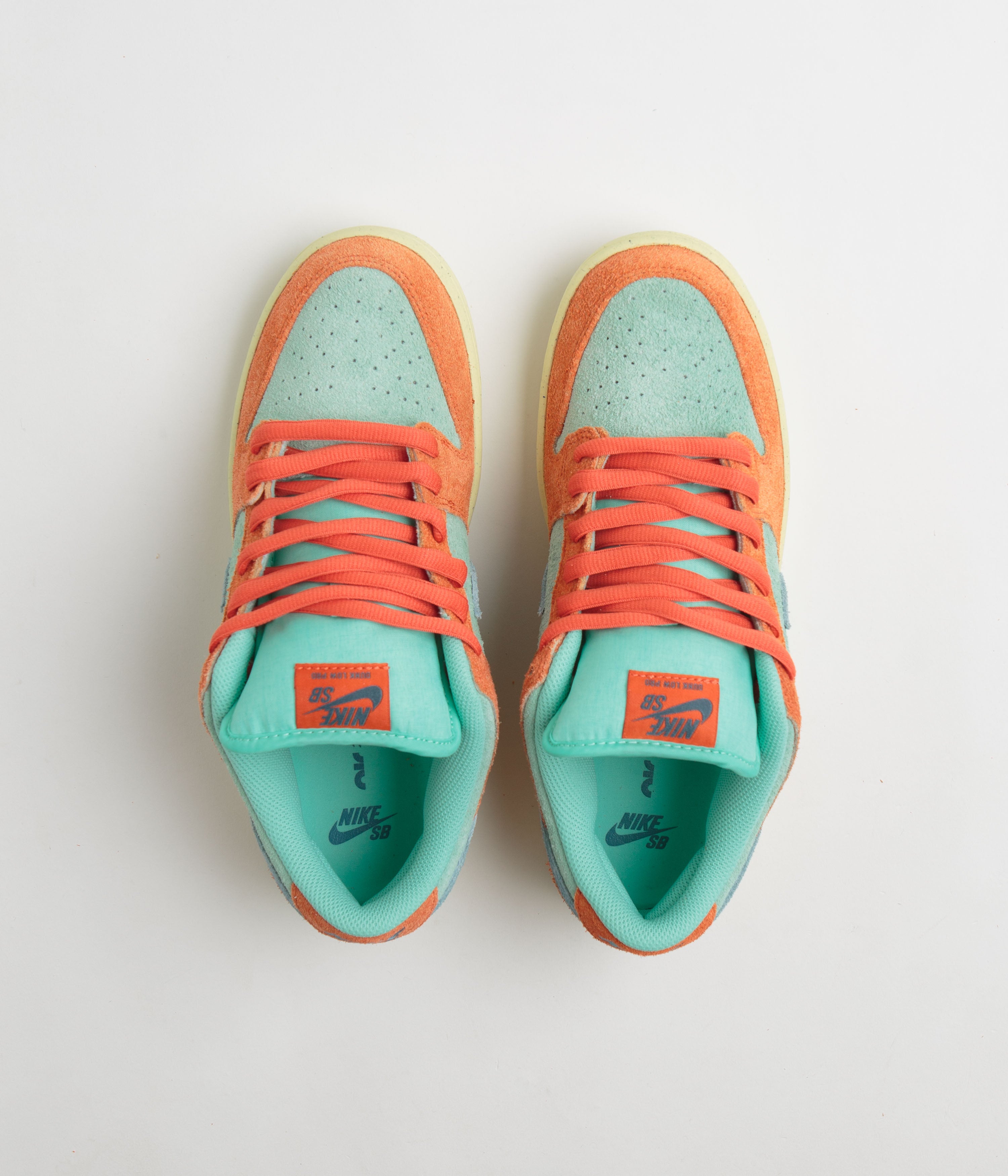 Nike SB Dunk Low Pro Premium Shoes - Orange / Noise Aqua