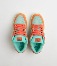 Nike SB Dunk Low Pro Premium Shoes - Orange / Noise Aqua - Emerald 