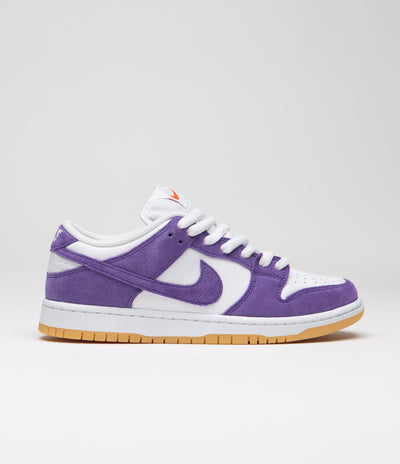 Nike SB Dunk Low Pro Shoes - Court Purple / Court Purple - White ...