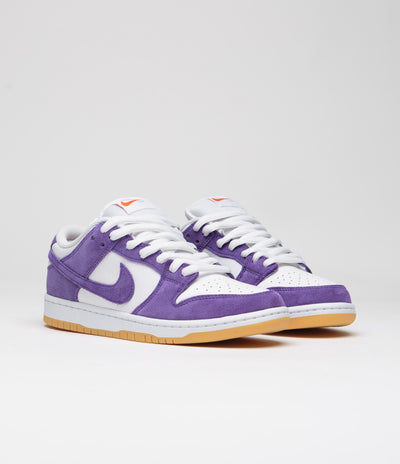 Nike SB Dunk Low Pro Shoes - Court Purple / Court Purple - White