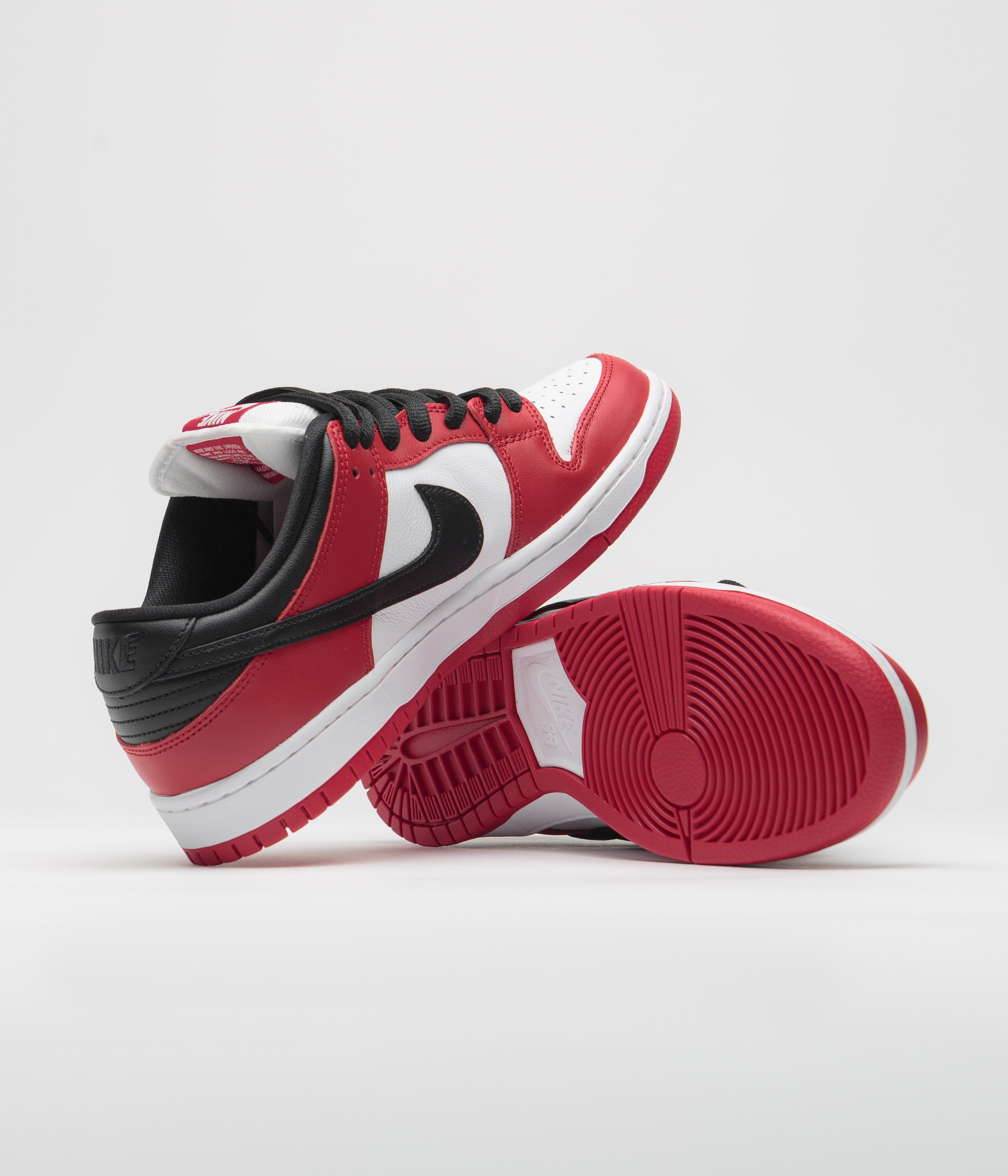 Nike SB Dunk Low Pro Shoes - Varsity Red / Black - White - Varsity ...
