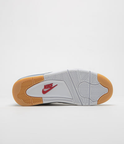 Nike SB x Air Jordan 4 Shoes - Summit White / White - Navy - Neutral Grey