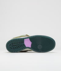 Nike SB x Alexis Sablone Dunk Low Pro 'Chameleon' Shoes - Oil Green / Desert Moss - White thumbnail