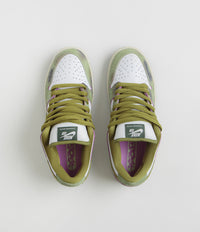 Nike SB x Alexis Sablone Dunk Low Pro 'Chameleon' Shoes - Oil Green / Desert Moss - White thumbnail