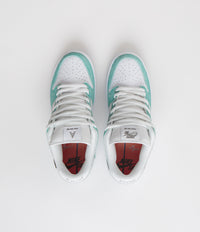 Nike SB x April Skateboards Dunk Low Pro Shoes - Racer Blue / Metallic Silver - White thumbnail