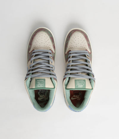 Nike SB x Crenshaw Skate Club Dunk Low Shoes - Sail / Light Blue - Cedar
