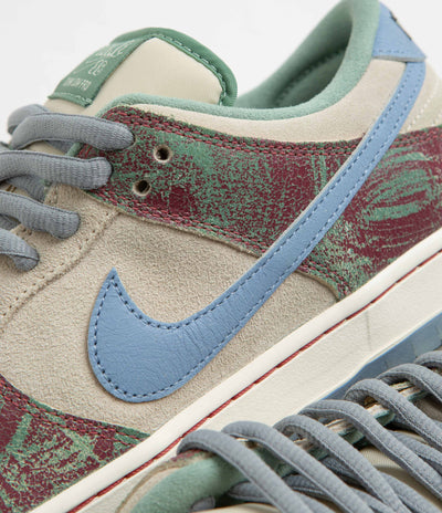 Nike SB x Crenshaw Skate Club Dunk Low Shoes - Sail / Light Blue - Cedar