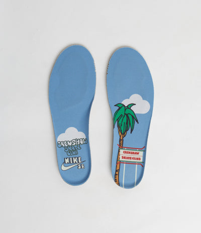 Nike SB x Crenshaw Skate Club Dunk Low Shoes - Sail / Light Blue - Cedar