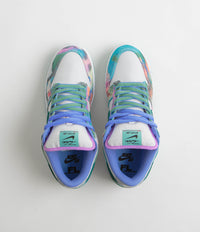 Nike SB x Futura Laboratories Dunk Low OG Shoes - Bleached Aqua / Geode Teal - White thumbnail